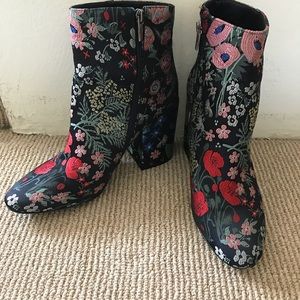 Vince Camuto Floral Booties